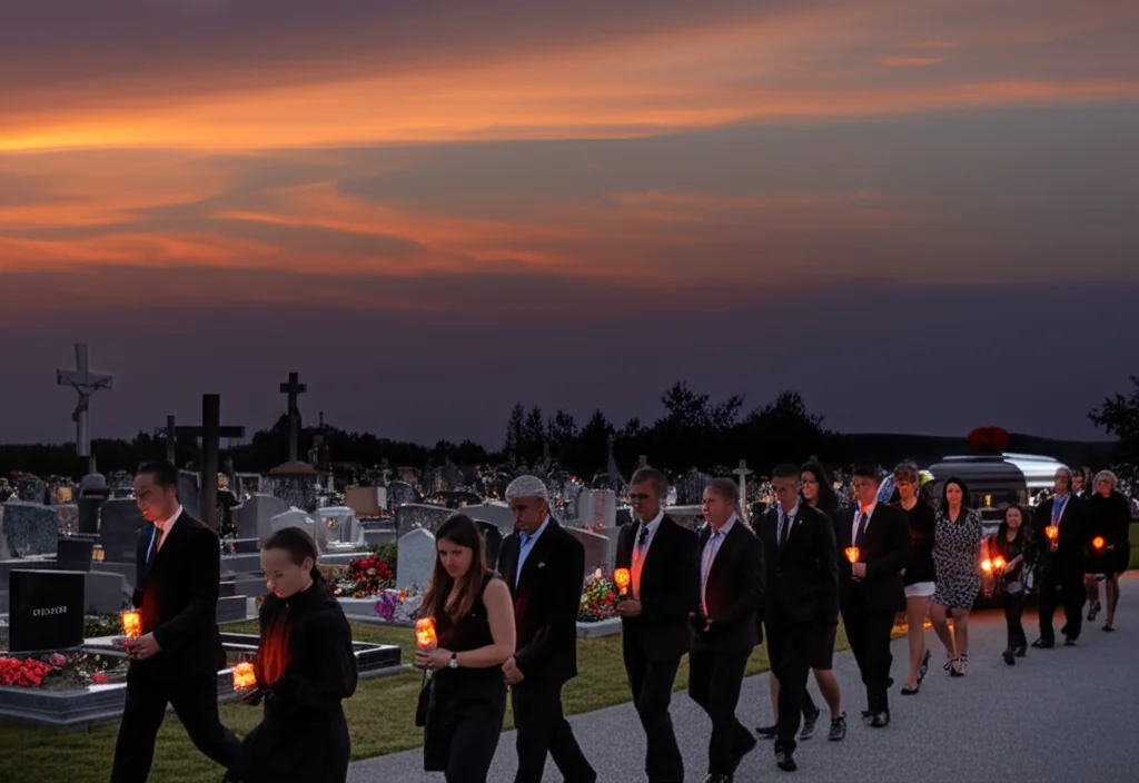 Orthodox funeral procession