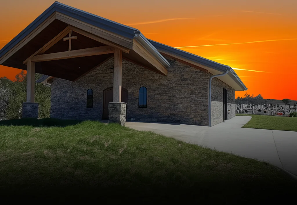 Sunrise over the chapel