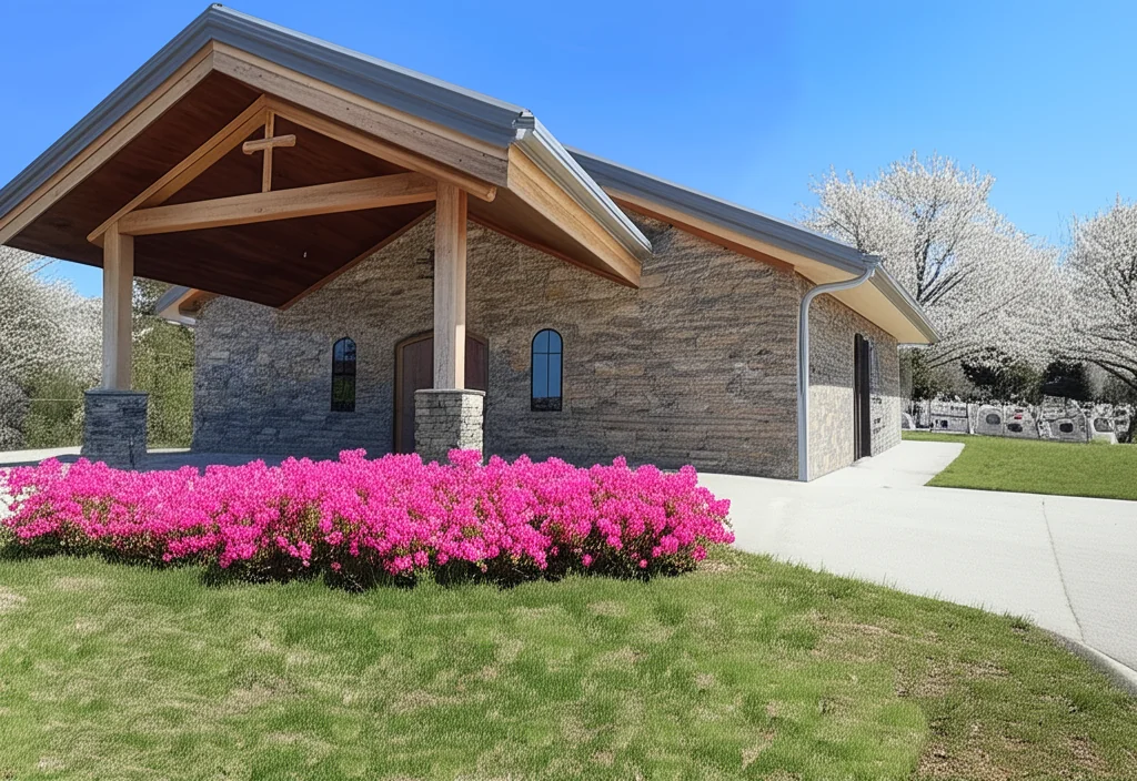 Entrance pavilion and columbarium at The Churchyard at St. Paul's Chapel