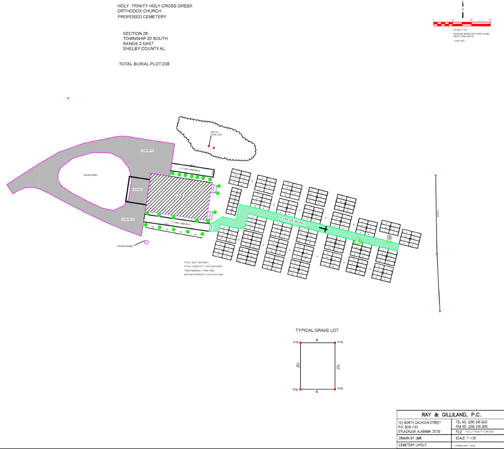 Use mouse wheel or pinch gestures to zoom. Click and drag to pan. Cemetery plat map showing numbered grave lots